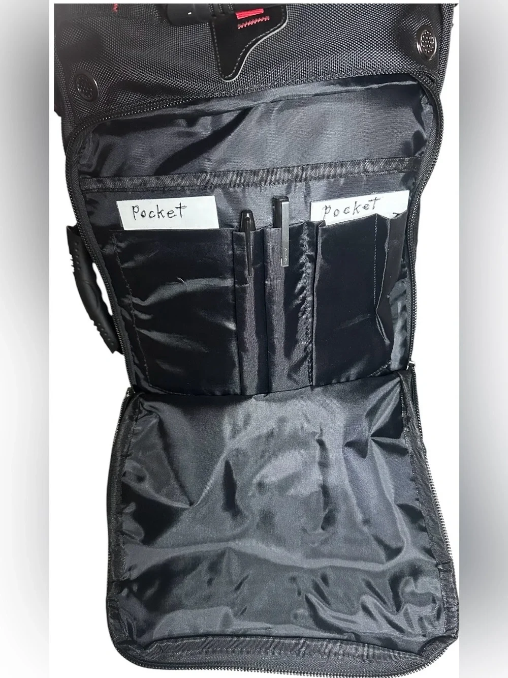 KALA Design Men's Black Backpack - Durable Travel & Commuter Bag. 20”x12”x7”.